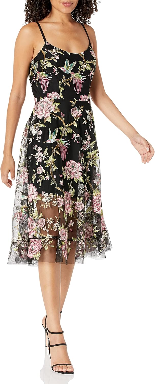 Dress The Population Uma casual dress in {color} - classic style front view — view 4