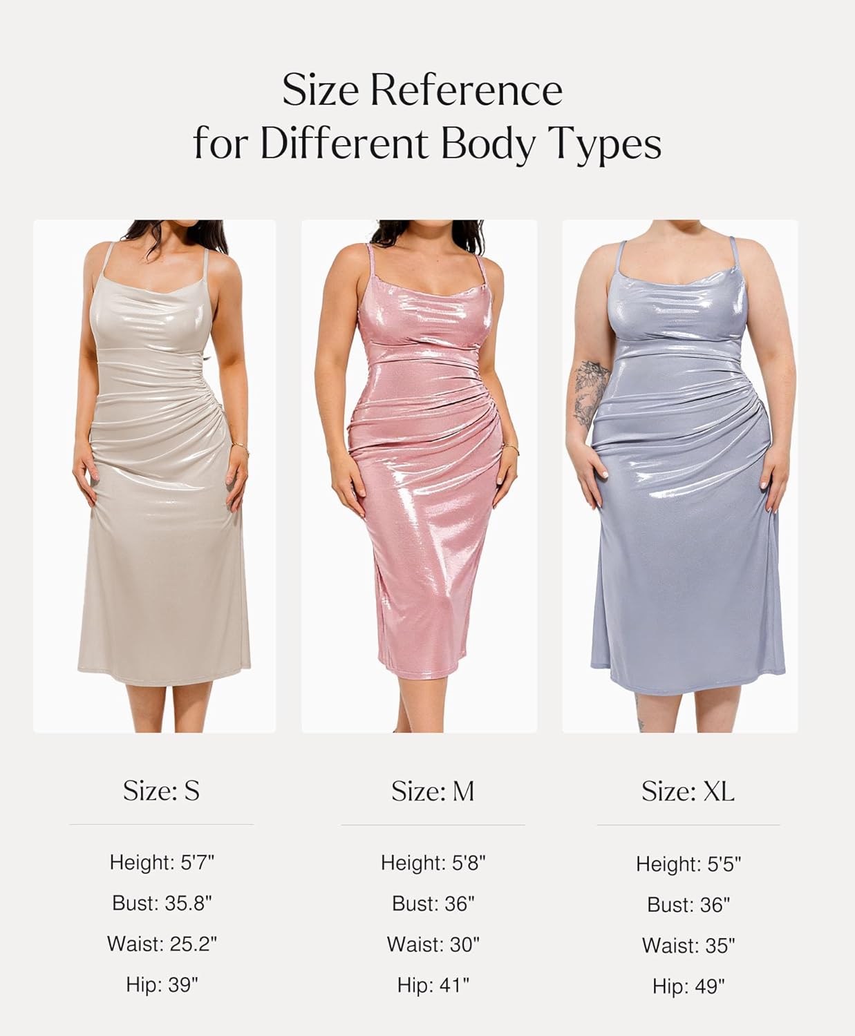 Popilush formal midi dress with built-in bra shapewear in [color], featuring cowl neck and sparkly ruched details — view 2