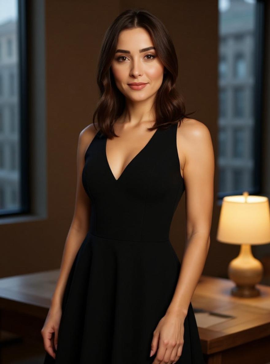 Women's sleeveless fit and flare midi dress in [color] for [wedding/date night/casual wear] — view 7b