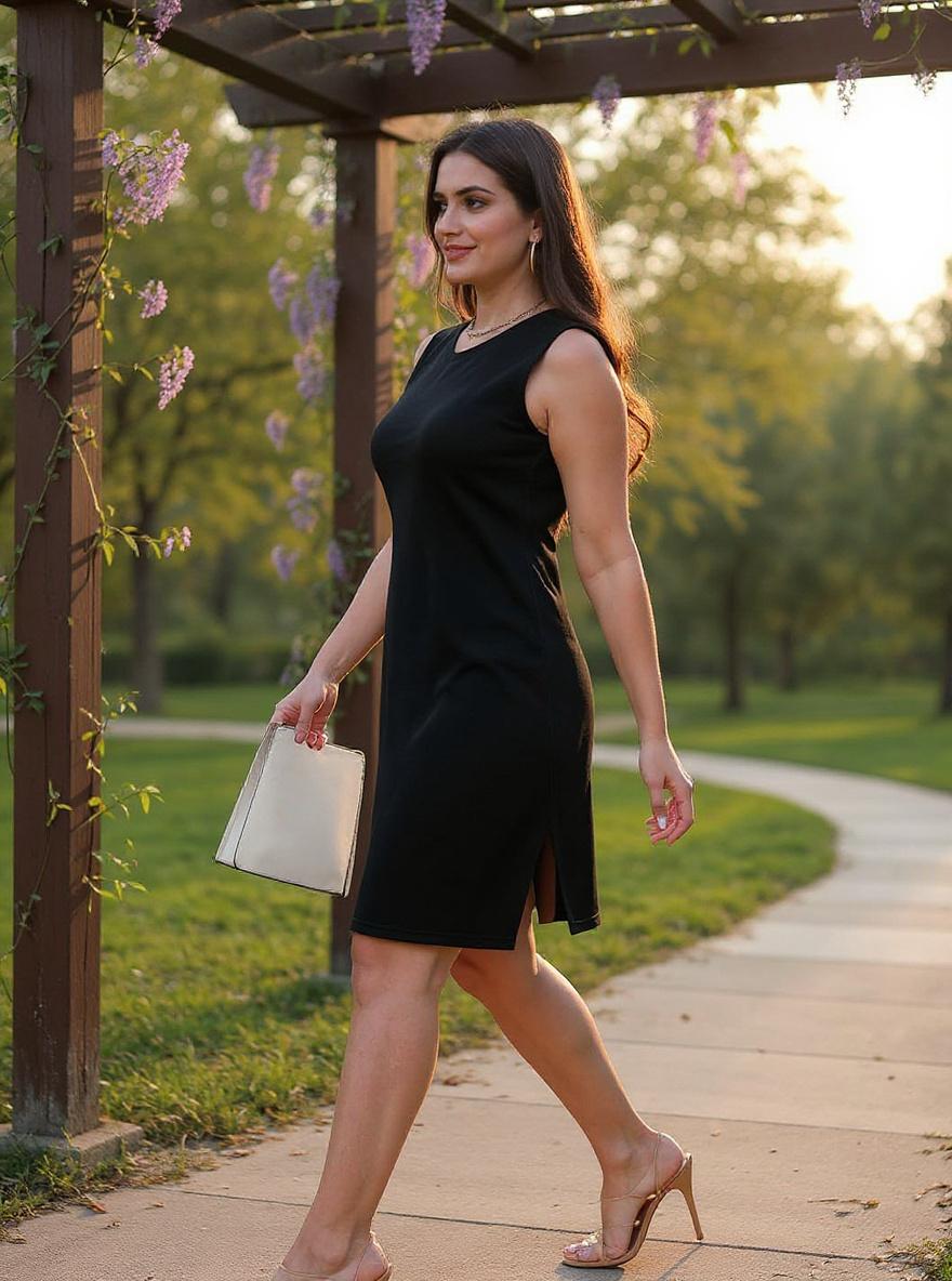 Women's sleeveless tank sundress in [color] casual summer style, suitable for beach and everyday wear — view 5b