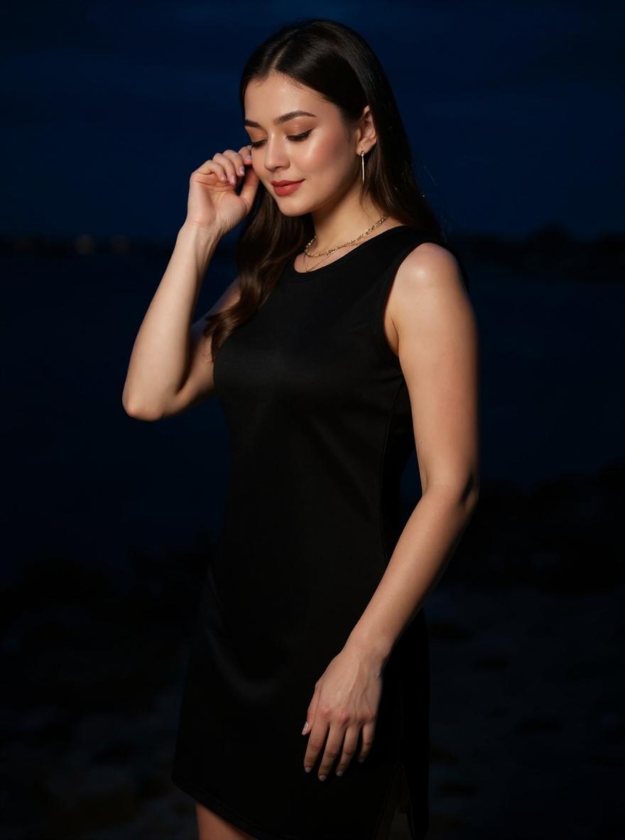 Women's sleeveless tank sundress in [color] casual summer style, suitable for beach and everyday wear — view 6