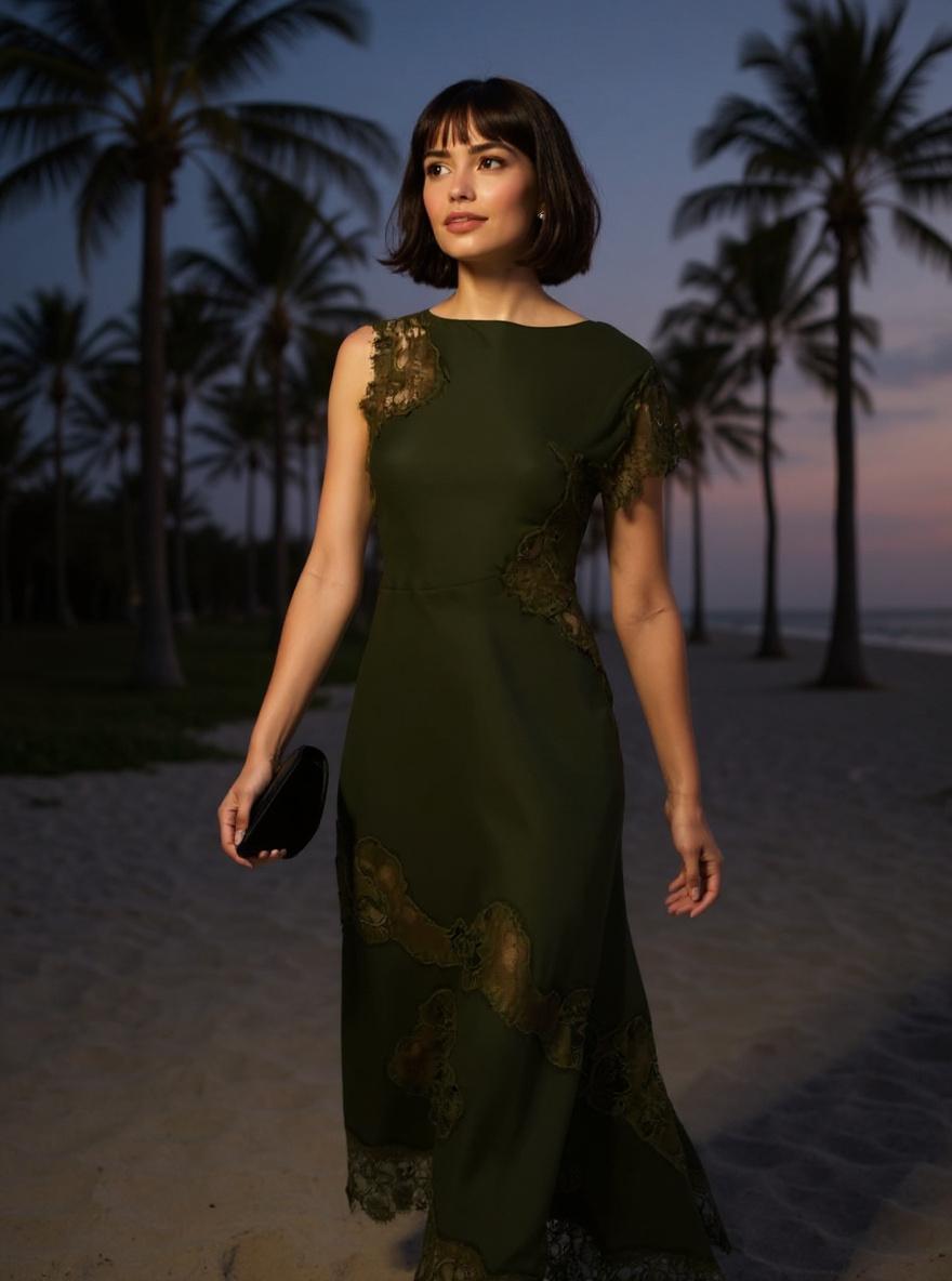Minimalist casual dress in [color] for work and everyday wear — view 3a