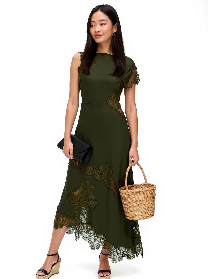 Minimalist casual dress in [color] for work and everyday wear — view 5a