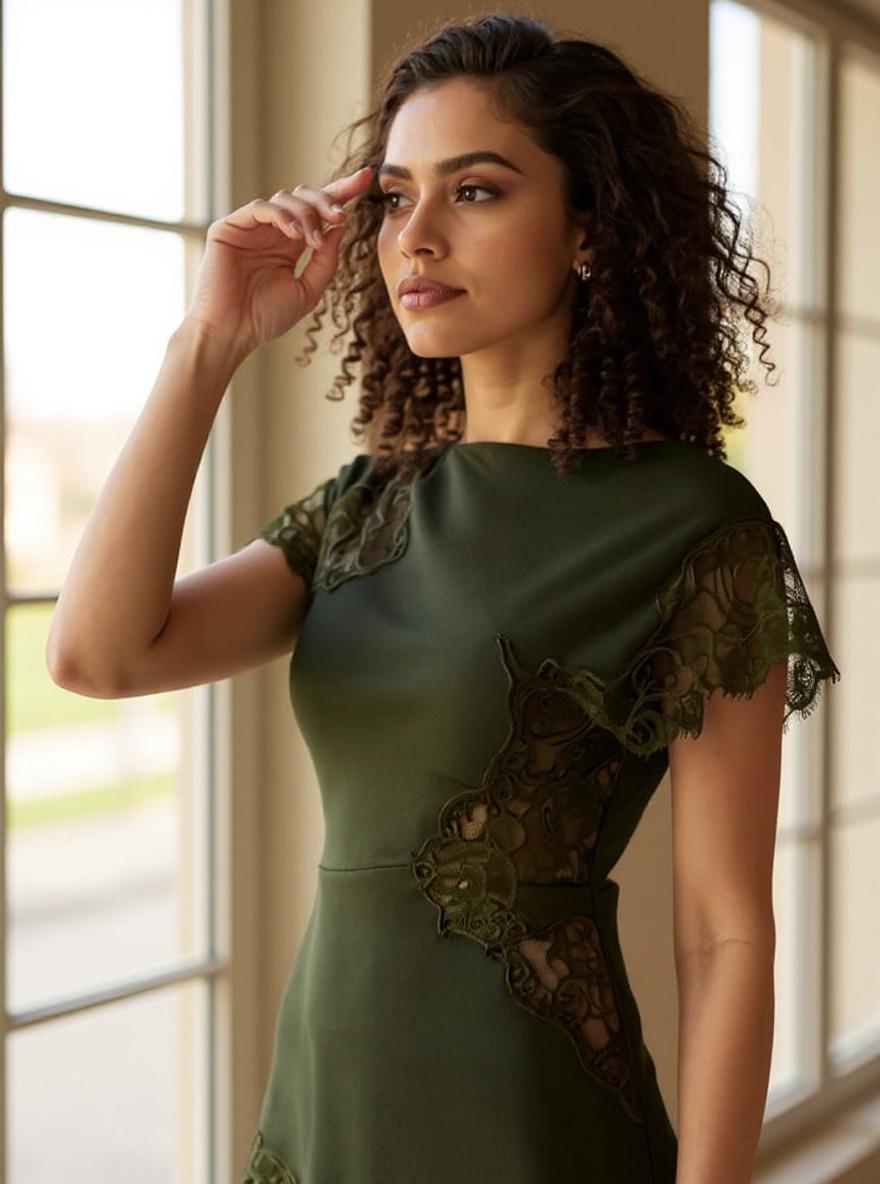 Minimalist casual dress in [color] for work and everyday wear — view 6