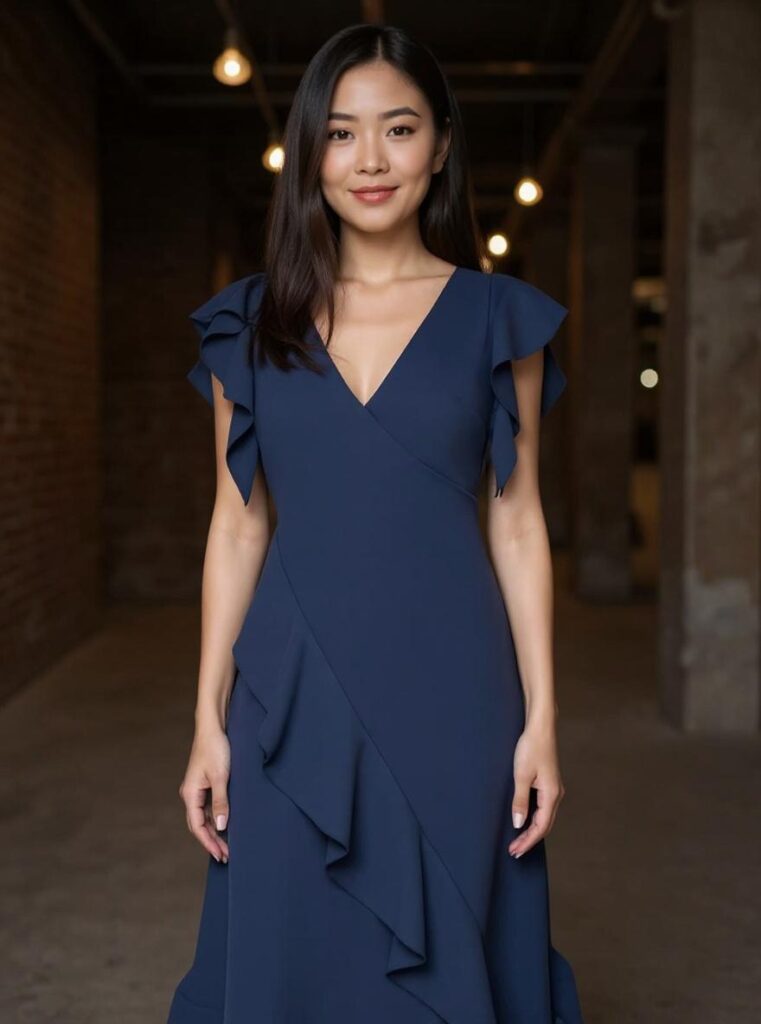 DKNY Ruffle Cap Sleeve Fit and Flare Midi Dress — Honest Review