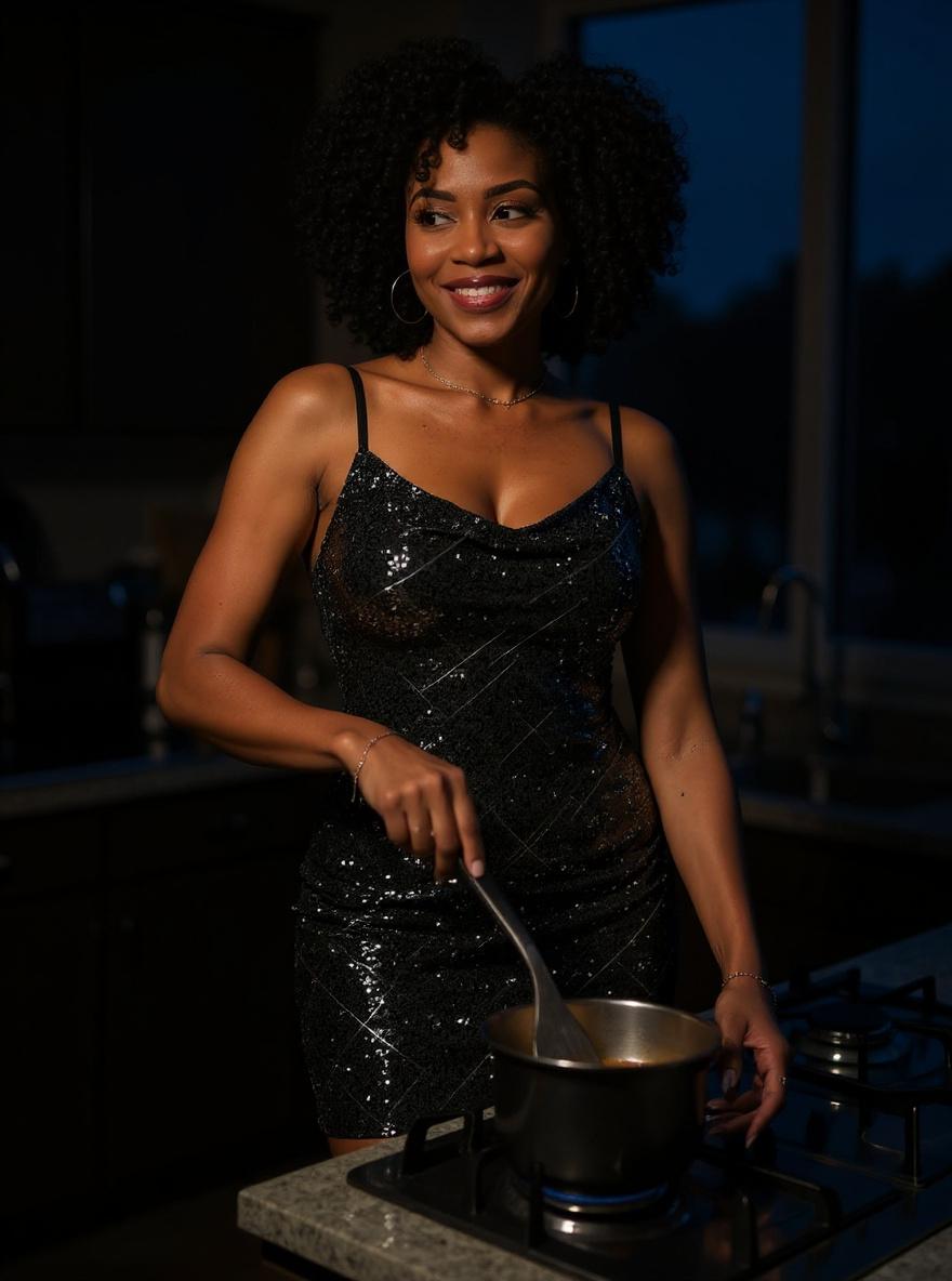Popilush sequin mini dress in [color] with cowl neck and bodycon silhouette, styled for [party/cocktail occasion] — view 2