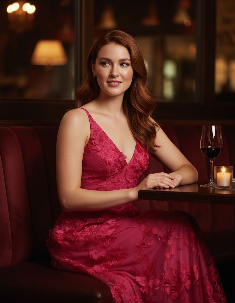 Sleeveless plunge neckline fit and flare maxi dress in [color] for date night and wedding guest occasions — view 2