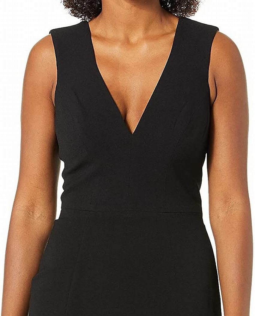 Women's bodycon dress in {color} styled for date night, showcasing fitted silhouette and elegant drape — view 4