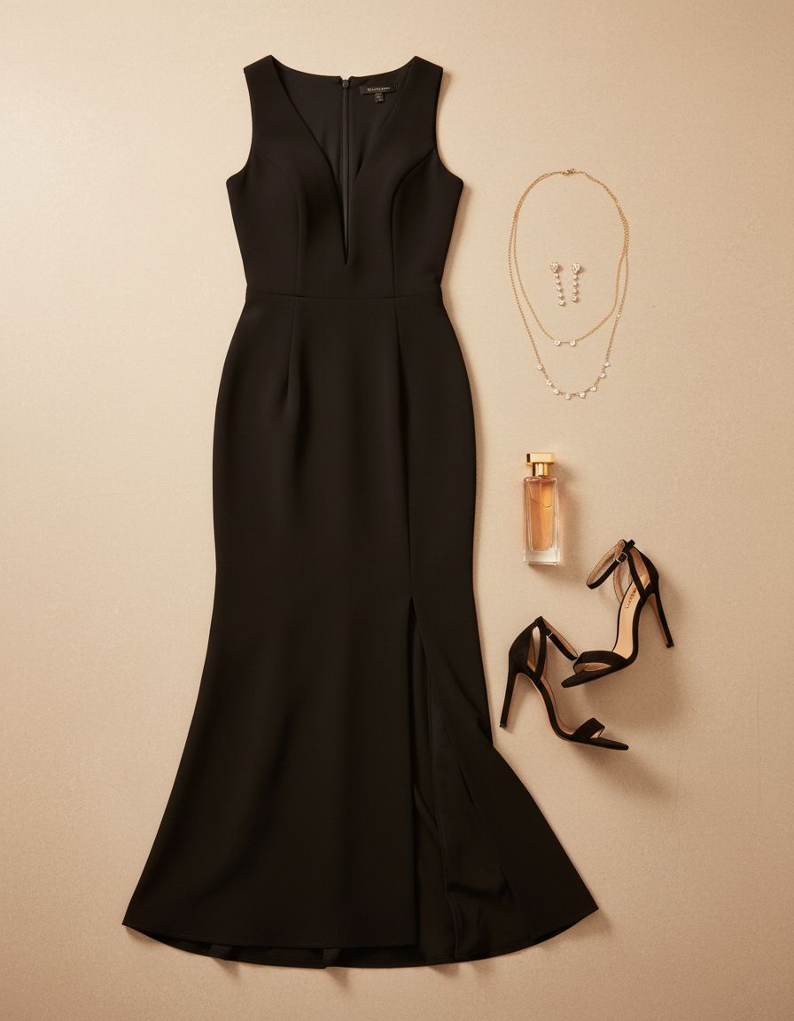 Women's bodycon dress in {color} styled for date night, showcasing fitted silhouette and elegant drape — view 7a