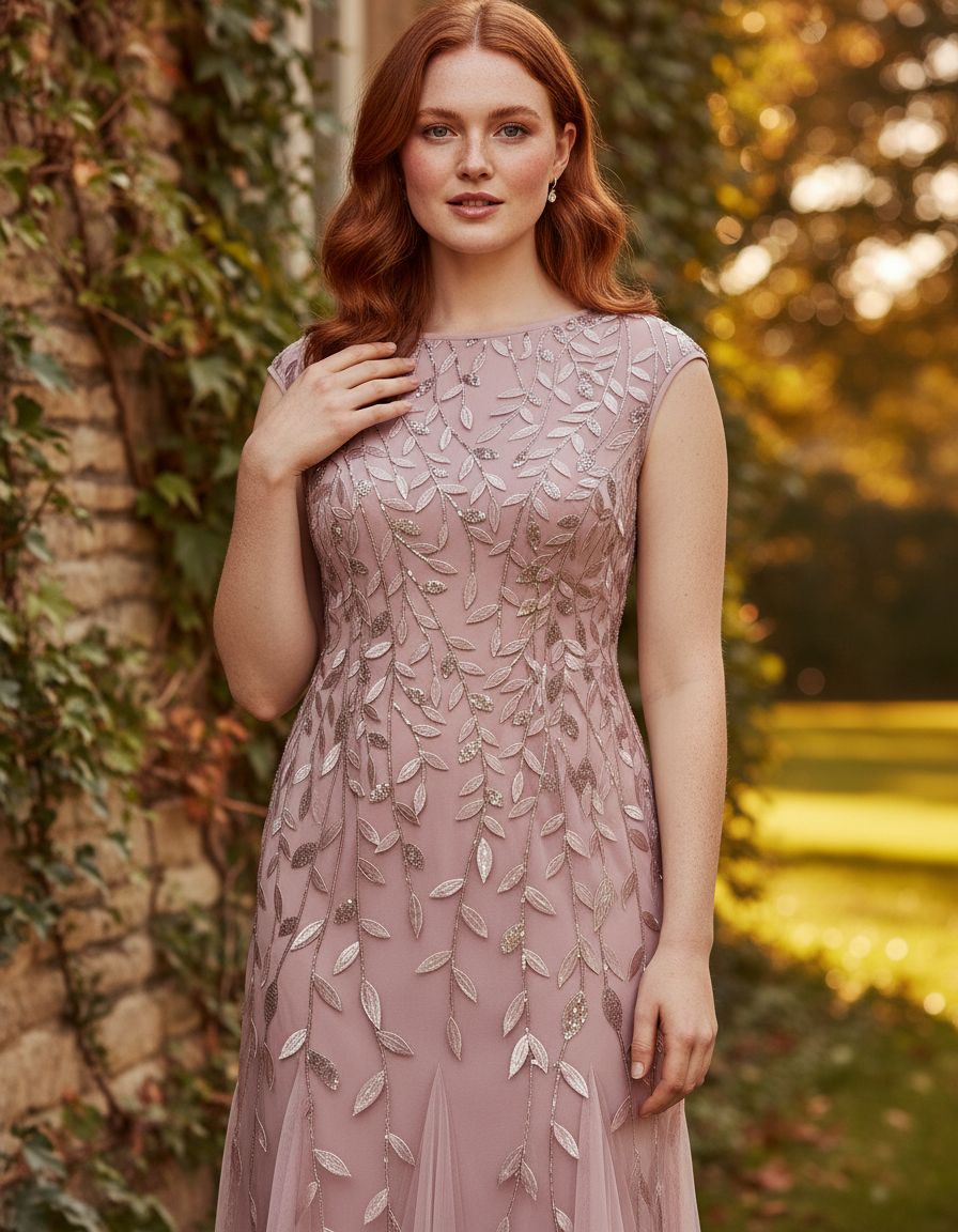 Short embroidered cocktail dress in [color] for wedding guest, available in petite and regular sizes — view 7b
