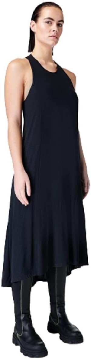 Minimalist athletic midi dress in [color] styled for casual athleisure wear — view 1