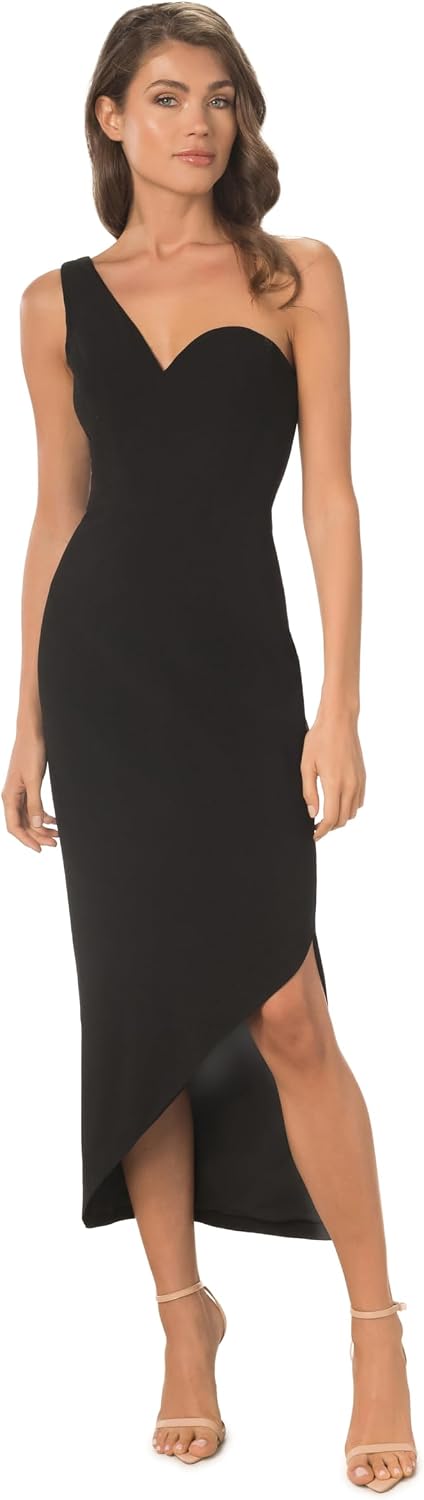 Sophisticated bodycon midi dress in [color] worn for date night, showcasing fitted silhouette and elegant draping — view 3