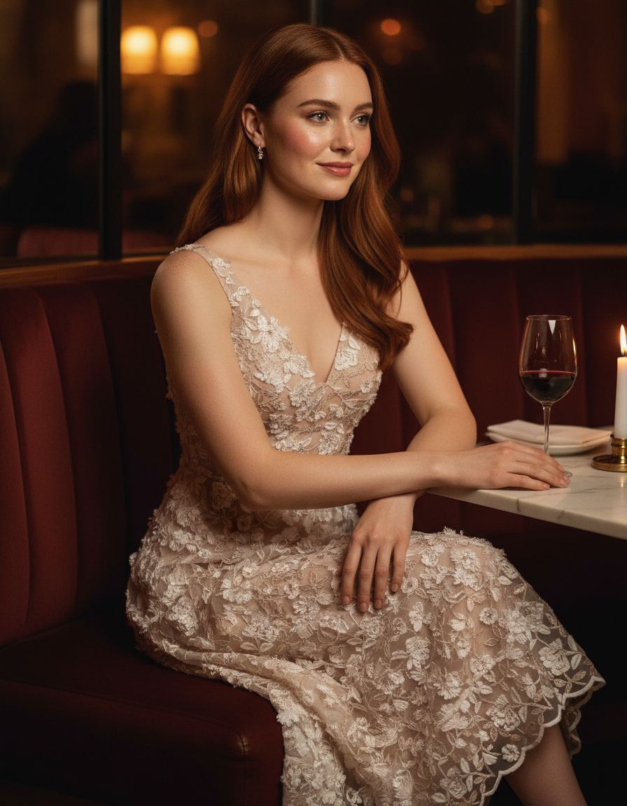Sleeveless plunge neckline fit and flare midi dress in [color], styled for [date night/casual/party occasion] — view 2