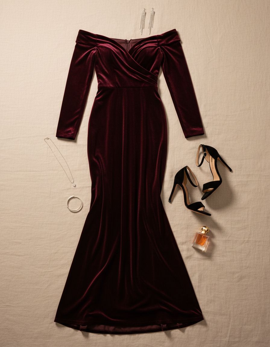 Off-shoulder lace dress with sweetheart neckline in {color}, styled for wedding guest or formal party occasion — view 7a