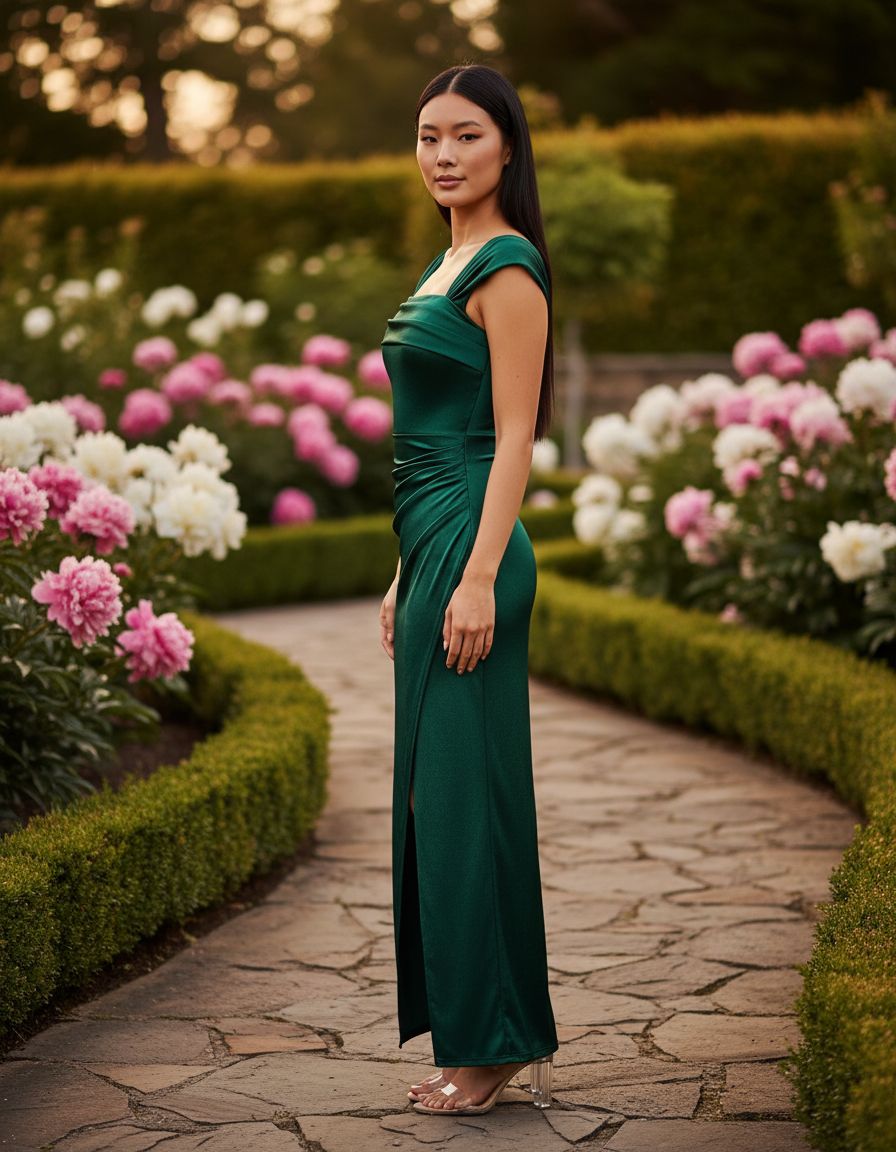 Popilush off-shoulder shapewear dress in [color] styled for [wedding guest/cocktail/date night occasion] — view 5b