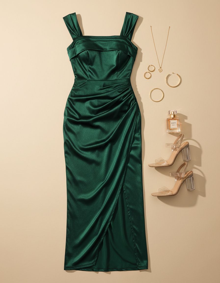 Popilush off-shoulder shapewear dress in [color] styled for [wedding guest/cocktail/date night occasion] — view 7a