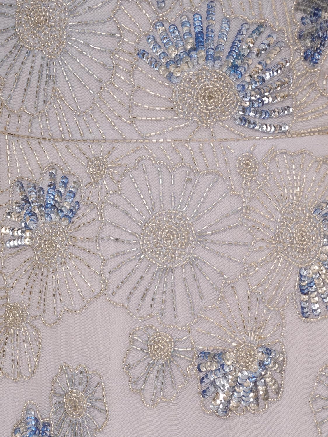 Beaded mesh long dress in {color} for wedding guest and formal occasions — view 3