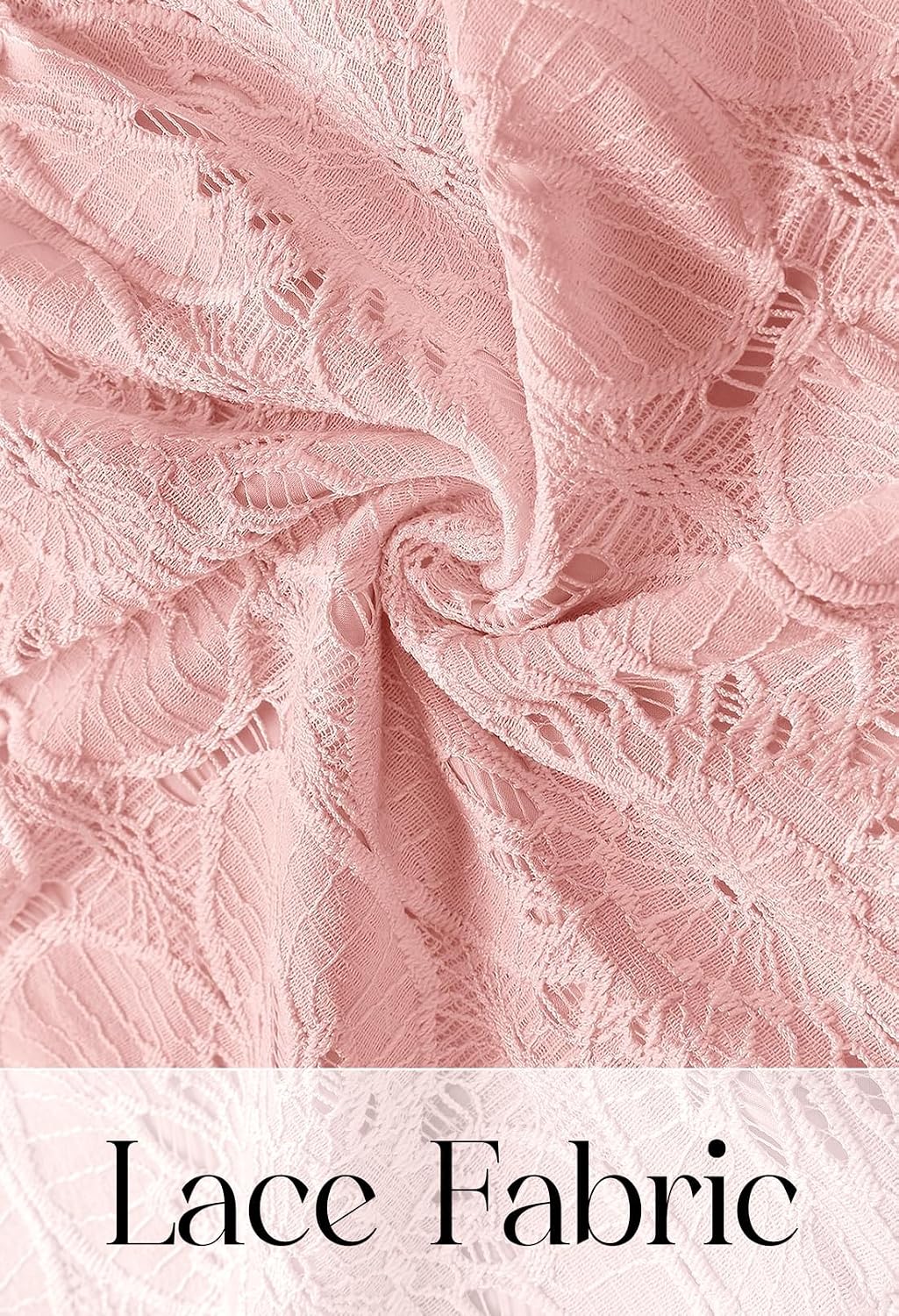 Women's eyelet lace boho dress in [color] with floral pattern, styled for summer beach wear — view 2